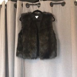 J. Crew Factory Faux Fur Vest